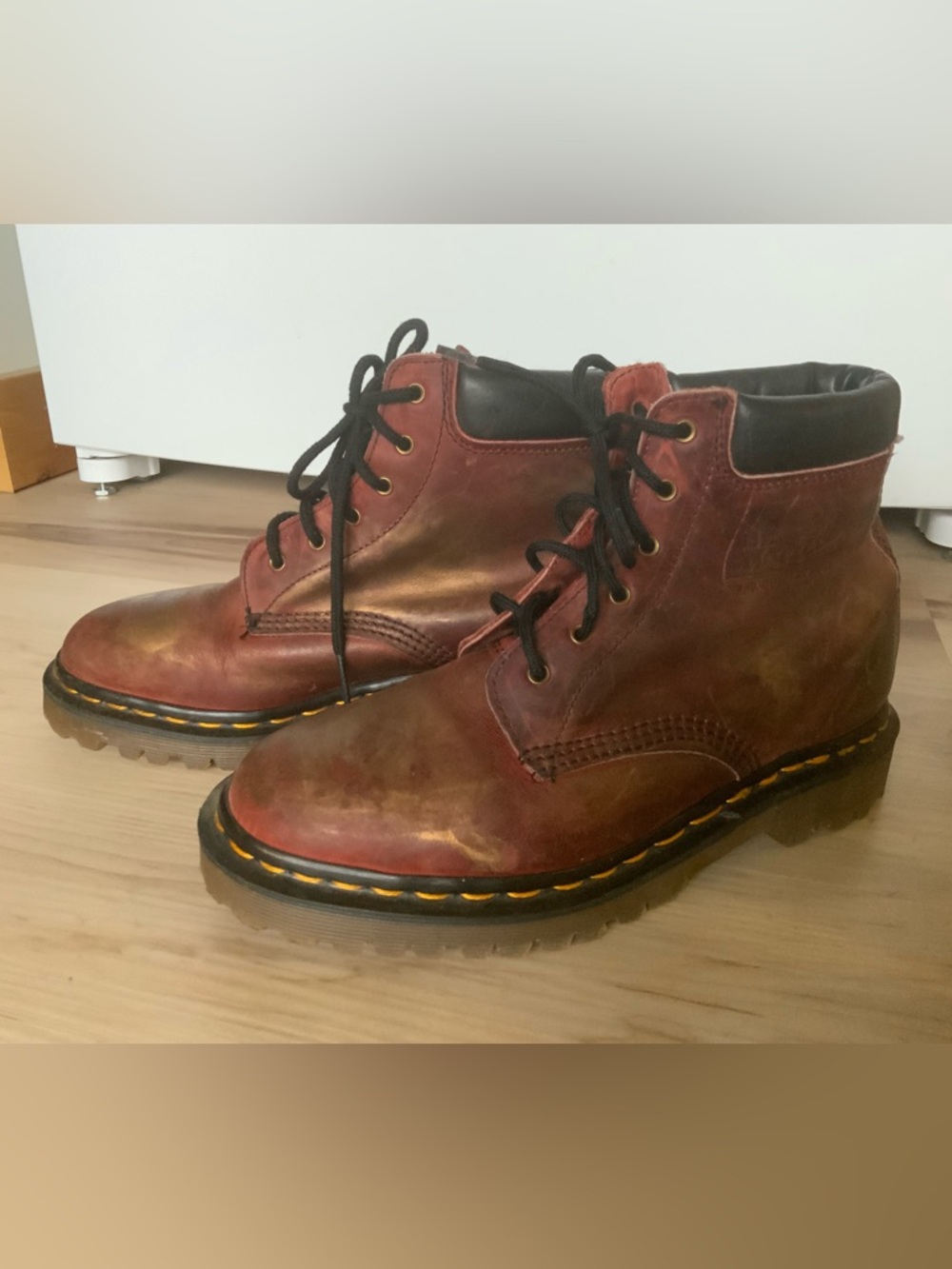 Dr. Marten’s Red-Brown Leather Lace-Up Boots - Modified 6.5?